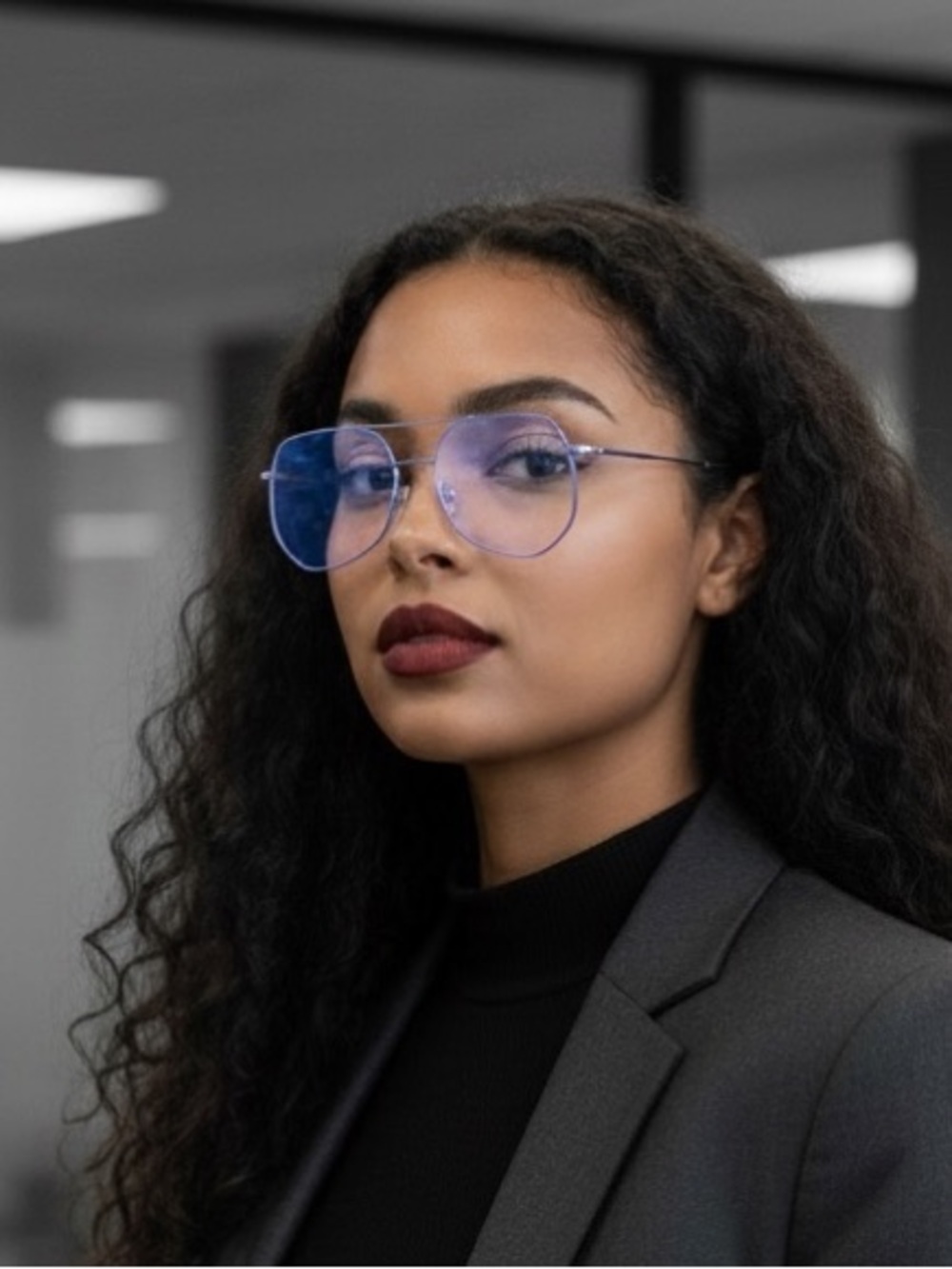 •Be Intentional• Blue Light Blocking Aviator Glasses | Anti Eye Strain Glasses